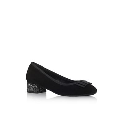 Carvela Comfort Black 'Amelie' mid heel court shoes